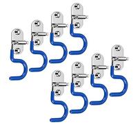 SUMNACON Mop Broom Holder Organizer, 8 Pcs S-Type Wall Mounted Cleaning Tools Organizer, Space Saver Brooms Mops Rakes Holder, Stainless Steel Heavy Duty Broom Mop Handle Holder for Kitchen Garage