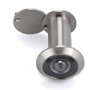 Sumnacon Peephole Door Viewer 220-Degree Spy Hole Viewer with Privacy Cover - Bore Hole Diameter 32mm, Barrel Diameter 16mm, for Thickness 34mm to 55mm Doors, Brushed Chrome Finish