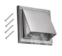 SUMNACON Stainless Steel Air Vent Cover with Removable Cover, 4 inch Square