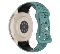 SumNeol Floral Engraved 20mm Strap for Garmin Forerunner 170/170 Music/Forerunner 70/Approach J1/Forerunner 570 42mm, Soft Silicone Sports Strap for Vivoactive 6/5