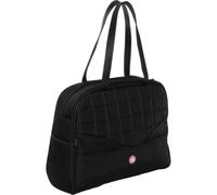 Sumo 15.4 inch Womens Laptop Purse - Black with Pink Stitching