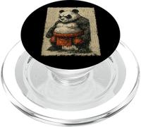 Sumo Panda Japanese Ukiyo-e Vintage Samurai Anime Art PopSockets PopGrip for MagSafe