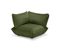 Sumo Recycled Velvet Corner Sofa Deep Green