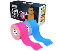 Sumo Tape® Kinesiotapes Set of 2 Waterproof & Skin-Friendly Elastic Kinesiology Tape 5 m x 5 cm and Extra Strong Hold - Medical Kinesiotape Rolls, Sports Physio Tapes (Blue & Pink)