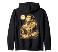 Sumo Wrestler Howling at the Moon Meme Zip Hoodie
