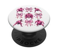 Sumo Wrestling Japanese Sumo Wrestler Girl Coquette Bow Pink PopSockets Adhesive PopGrip