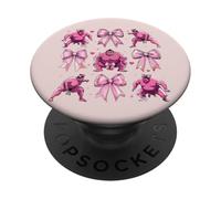 Sumo Wrestling Japanese Sumo Wrestler Girl Coquette Bow Pink PopSockets Adhesive PopGrip