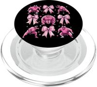 Sumo Wrestling Japanese Sumo Wrestler Girl Coquette Bow Pink PopSockets PopGrip for MagSafe