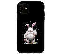 Sumo Wrestling Japanese Sumo Wrestler Rabbit Eggs Bunny Ears Case for iPhone 11