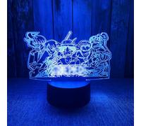Sumokaii 3D Illusion Night Light, Japanese Anime 3D Night Light, 3D Illusion Lamp Intelligent Remote Control, 16-Colour Light Switching, Touch Switch, 3D Visual Effects, Good Gift for Children