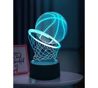 Sumokaii Basketball 3D Night Light, Night Light for Kids, Basketball Gifts for Boys, 3D Illusion Lamp, Layup Shape, 5V USB Powered, Great Gift for Kids &Lovers