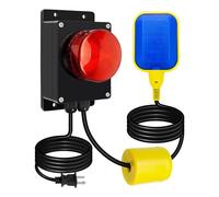 Sump Pump Alarm, High Water Alarm for Sump Pump, Water Tank Pond, 10ft Level Float Switch with Loud 110dB Alarm and LED Indicator, Ideal for