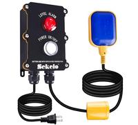 Sump Pump Alarm,Sekelo High Water Alarm with 10ft Level Float Switch,90dB Loud Alarm and Power ON/Off LED Indicator ,IP67 Indoor/Outdoor Use,Ideal for Septic Sump Pump Pond Water Tank