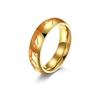 Sumpgle Glow In The Dark Titanium Steel Magic Ring Unisex Design Trendy Accessory Durable Fashion Jewelry for Men and Women