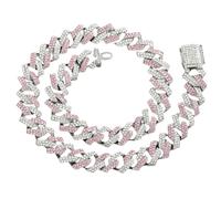Sumpgle HipHop Style Rhombus Box Clasp Necklace Unisex Gift