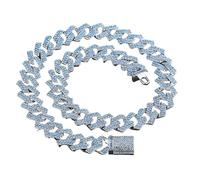 Sumpgle HipHop Style Rhombus Box Clasp Necklace Unisex Gift