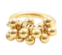 Sumpgle Titanium Steel 18K Gold Plated Grape Cluster Ring for Women Minimalist Design Jewelry Gift