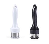 SUMPIGGER 2Pcs 21-Pin Stainless Steel Loose Meat Device Pine Meat Needle Kitchen Hammer Meat Hammer Steak Meat Beater Tender Meat Needle Maximize The Flavor of Beef, Pork, Steak, Chicken&Fish