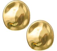 SUMPIGGER Irregular Round Brooch Pins Vintage Geometric Metal Corsage Chunky Irregular Round Disc Lapel Pin Minimaliast Geometric Waterdrop Lapel Pin, Zinc, no gemstone