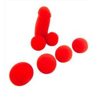 sumrica 1 Set Sponge Little Brother Magic Tricks 4 Pcs Red Sponge Balls- Soft Close Up Props for Funny Gadgets Street & Stage Performance, Funny Gag Gift for Beginners & Magician Fans