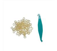 sumrica 100 Pcs Magic Rubber Bands for Folding Bite Coin Tricks Illusion - High Elasticity Durable Gimmick Props with Plastic Crochet Hook for Magicians, Close-Up & Talent Show Accessories