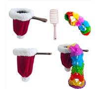 sumrica Christmas Magic Change Bag Santa Hat Surprise Pouch Magic Props for Appear & Disappear Tricks Performance Gift Red Magic Bag for Halloween Party, Funny Gag Props for Magicians,Includes Comb