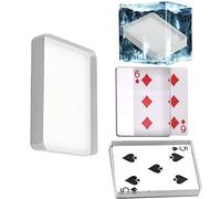 sumrica Magic Deck Glass Card Deck Ice Bound Card Magic Tricks,Cards Gimmick,Card Magic Illusions Props Magician Accessories (8.8cm x 6.3cm x 1.5cm)