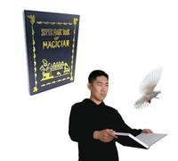 sumrica Magic Inner Open Book-Dove Book-Fun Magic Trick- Magician Stage Illusions Gimmick Props Accessories Comedy (28CM x 20CM x 2.6 CM)