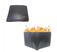 sumrica Magic Trick Fire Flaming Wallet,Leather,Close-up Magic,Pros,Inconceivable Street Show Prop,Prank, Magician Wallets,Professional Cool Tricks