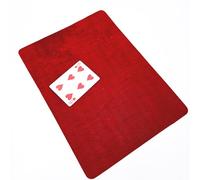 sumrica Professional Magic Card Mat Poker Pad Close-up Pad with Thicked Exquisite Velvet Surface (Red, 16.5 * 12.5 inch), G8197