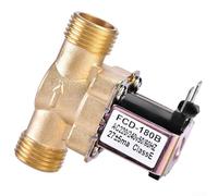 Sumsoctober 1/2" Brass Water Solenoid Valve AC 220V Normally Closed for Solar Water Heater, Garden Irrigation & Plumbing Systems - All-Copper Construction, 0.02-0.8MPa