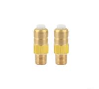 Sumsoctober 2-Pack 1/4 NPT Heat Release Valve Copper Build Pump Guard(G1/4) | Solid brass construction, corrosion resistant, durable copper build, withstands high pressure, long-lasting performance