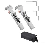Sumsoctober 2PCS Adjustable Drawer Fixing Clips Stainless Steel Cabinet Installation Tool with 2mm Thick Jaws for Furniture Repair Woodworking Projects