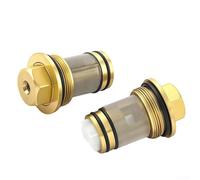 Sumsoctober 2X Brass Backflow Preventer for GROHE 1411600M Thermostatic Shower Mixer Valve Check Valve Anti-Return Fitting for Aquatower Grohtherm Concealed System Gold 1.74 Inch