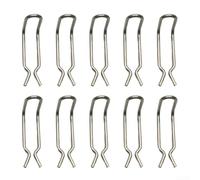 Sumsoctober 304 Stainless Steel Pressure Washer Secure Hose Reel Pipe Spring Clamps for Karcher K3/K4/K5/K6/K7 Replacement Part 50372210 Anti-Rust Hose Clips(10 Pack)