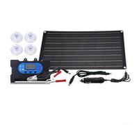 Sumsoctober 40W Monocrystalline Solar Panel Kit with 12V/18V Controller - Portable Fast Charging Power Supply for Camping Hiking Off-Grid Outdoor Adventures(60A)