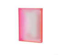 Sumsoctober Acrylic Photo Frame 15x19cm for Tabletop and Desk Decoration Clear Modern Floating Picture Frame for 10x14cm Photos Vertical Freestanding Multi Functional Display Tray(red)