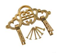 Sumsoctober Aging Gracefully Vintage Brass Picture Frame Hooks Built to Last Over Time (Brass)