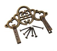Sumsoctober Aging Gracefully Vintage Brass Picture Frame Hooks Built to Last Over Time (Bronze)