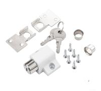 Sumsoctober Aluminum Alloy Window Restrictor for Sliding for Windows - Child for Proof Lock Baby Safety Cat Guard UPVC Wood Frame Keyless Ventilation Limiter Security Hardware(A)