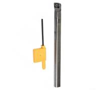 Sumsoctober Carbide Turning Tool Holder C12M-SCLCR09, High Wear Resistance & Anti-Seismic Design, for CCMT09, 150 x 12mm Dimension