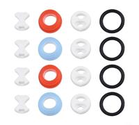 Sumsoctober Ceramic Disc Silicon Washer Insert Valve Tap Cartridges Valves Turn Set Replacement for 1/2" Valve Bathroom Kitchen Sink Faucet Leak Prevention Repair Kit(2 set)