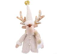 Sumsoctober Christmas For Table Decoration Wine Bottle Sleeve With Santa Claus Motif Fits 750ml Bottles Made Of Soft Lightweight Polyester Fabric(01-42 Deer Model)
