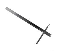 Sumsoctober Circular Saw Rip Fence Guide with Scale Ruler Metal Cutting Guide Attachment for 7-Inch Circular Saws Straight Edge for Woodworking and Rip Cuts