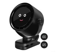 Sumsoctober Clip On Fan Rechargeable With 5 Speed Options And Full 720 Degree Rotation, Silent Operation Mini Fan With LED Display For Precise Airflow Adjustment In Various Settings(Black)