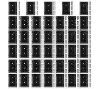 Sumsoctober Deck Railing Bracket Connectors for 2x4 Inch Wood Post Black Nylon Fence Stair Balusters Support System 20 Pack(40pcs)