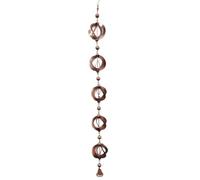 Sumsoctober Decorative 108 cm Rainwater Chain with Bells Outdoor Garden Gutter Art, Rain Chain Drain, Elegant Hanging Wind Bell