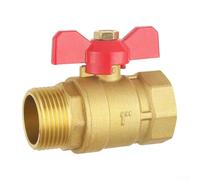 Sumsoctober Easily Operated Butterly Handles On Precision Crafted Brass Valves Enhance User Experience(DN25)