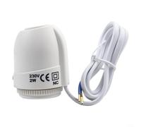 Sumsoctober Electrothermal Actuator 230V Electric Heating Valve 12mm Close Height IP54 360 Degree Installation Silent For Floor Heating Water Separator Central Wall Hung Boiler(Normally Closed)