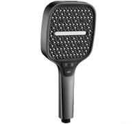 Sumsoctober High Pressure Shower Head Square 5 Mode Handheld Turbo Massage Rain ABS Self-Cleaning Nozzles Large Coverage Bathroom Fixture(I)